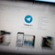 The logo of encrypted messaging app Telegram, one of the services targeted by Russian internet regulator Roskomnadzor.